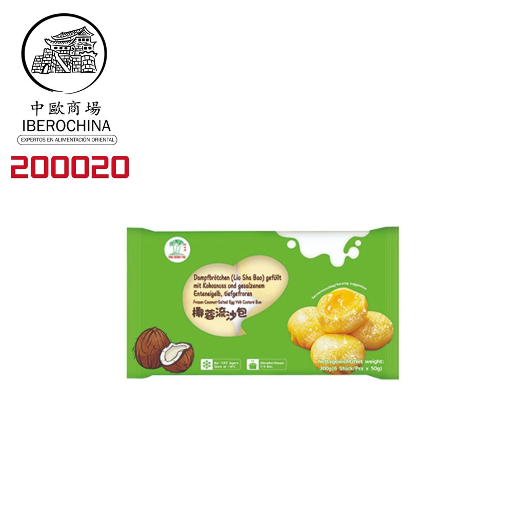 BAO CON COCO Y YEMA HUEVO *ASROPA* 中国椰蓉流沙包 300g/24