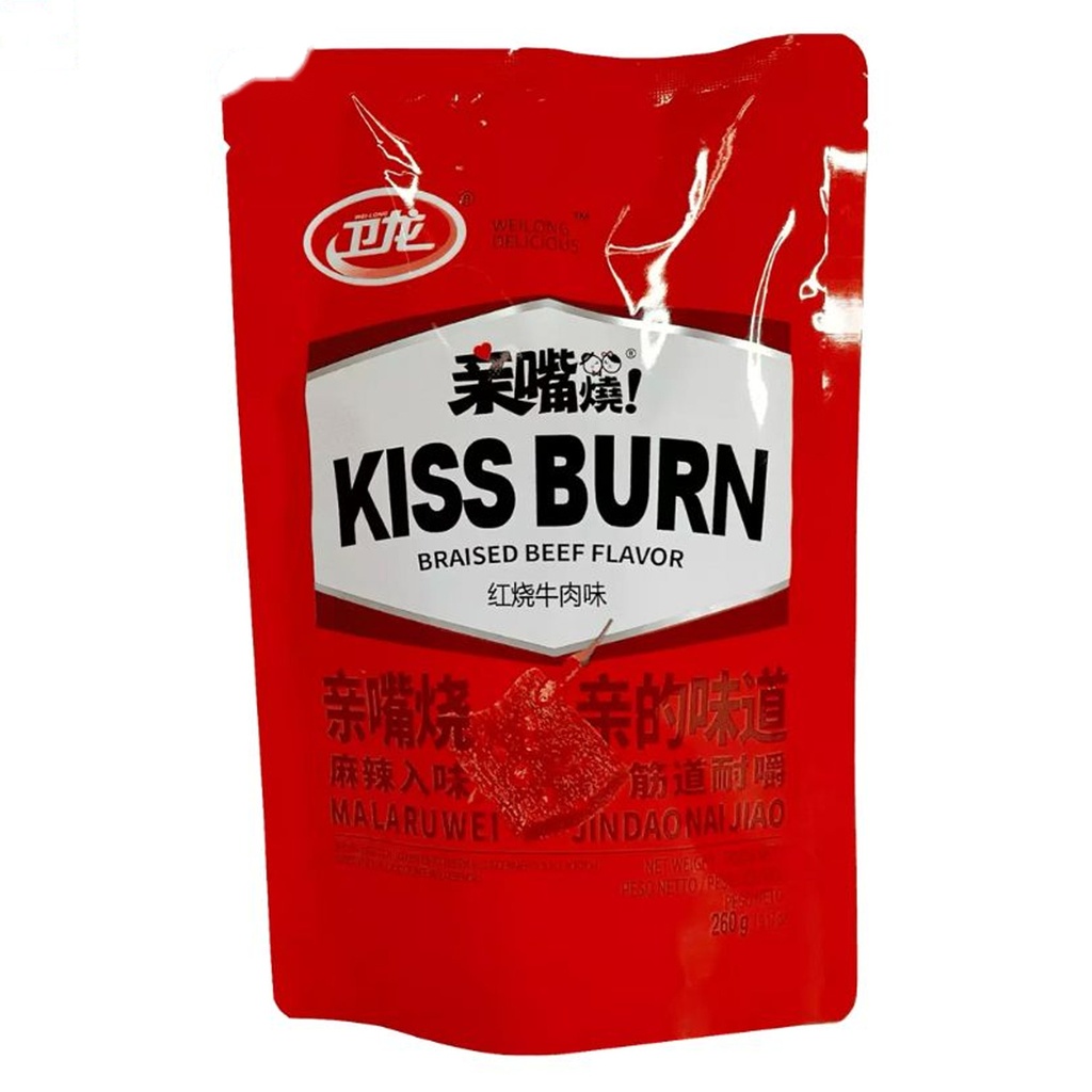 KISS BURN SABOR TERNERA *WEILONG* 卫龙亲嘴烧牛肉味 260G/20