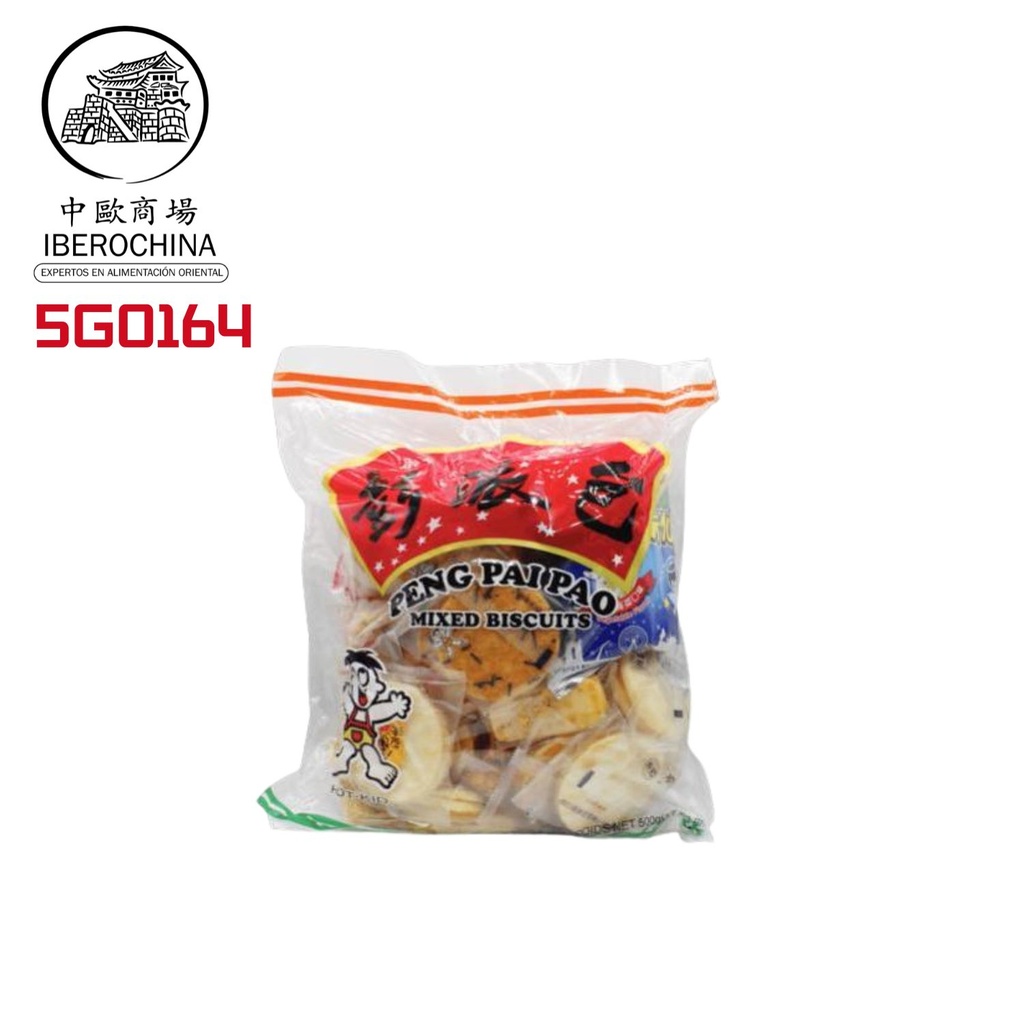 [502085/5G0164] GALLETA ARROZ GRANDE *WANT WANT* 旺旺雪饼彭派包 500g/5