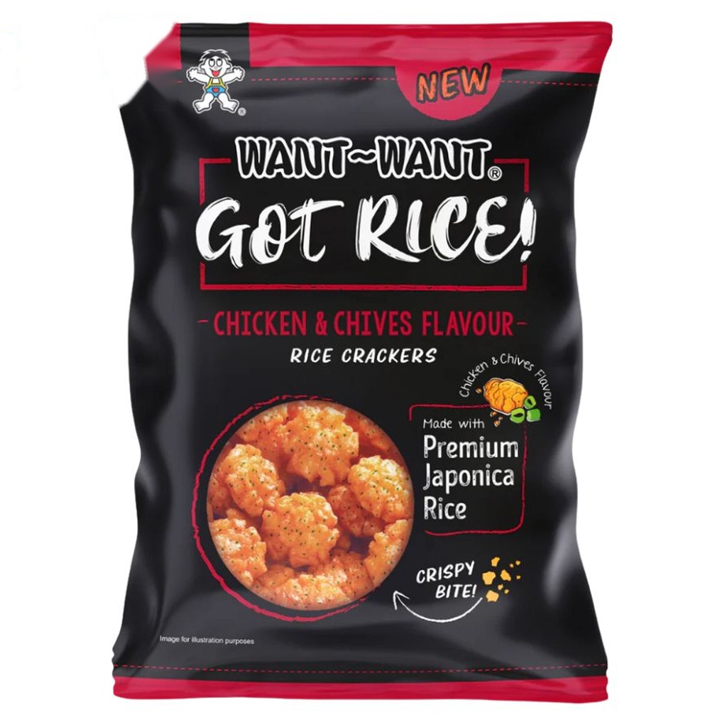 BOLA DE ARROZ SABOR POLLO *WANT WANT* 旺旺雪球鸡肉味 85g/40