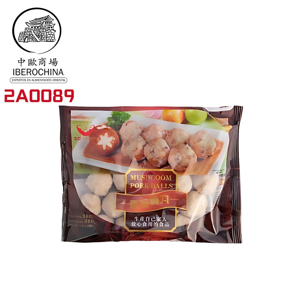 [200449/2A0089] ALBONDIGA CERDO SETA CONGELADA *AUTHENTIC* 正点冻香菇贡丸 360g/16
