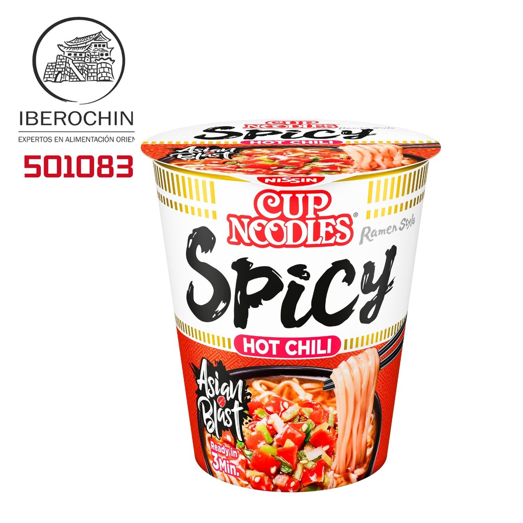 [501083/5T0093] RAMEN CUP CHILI *NISSIN* 香辣杯面 66g/8