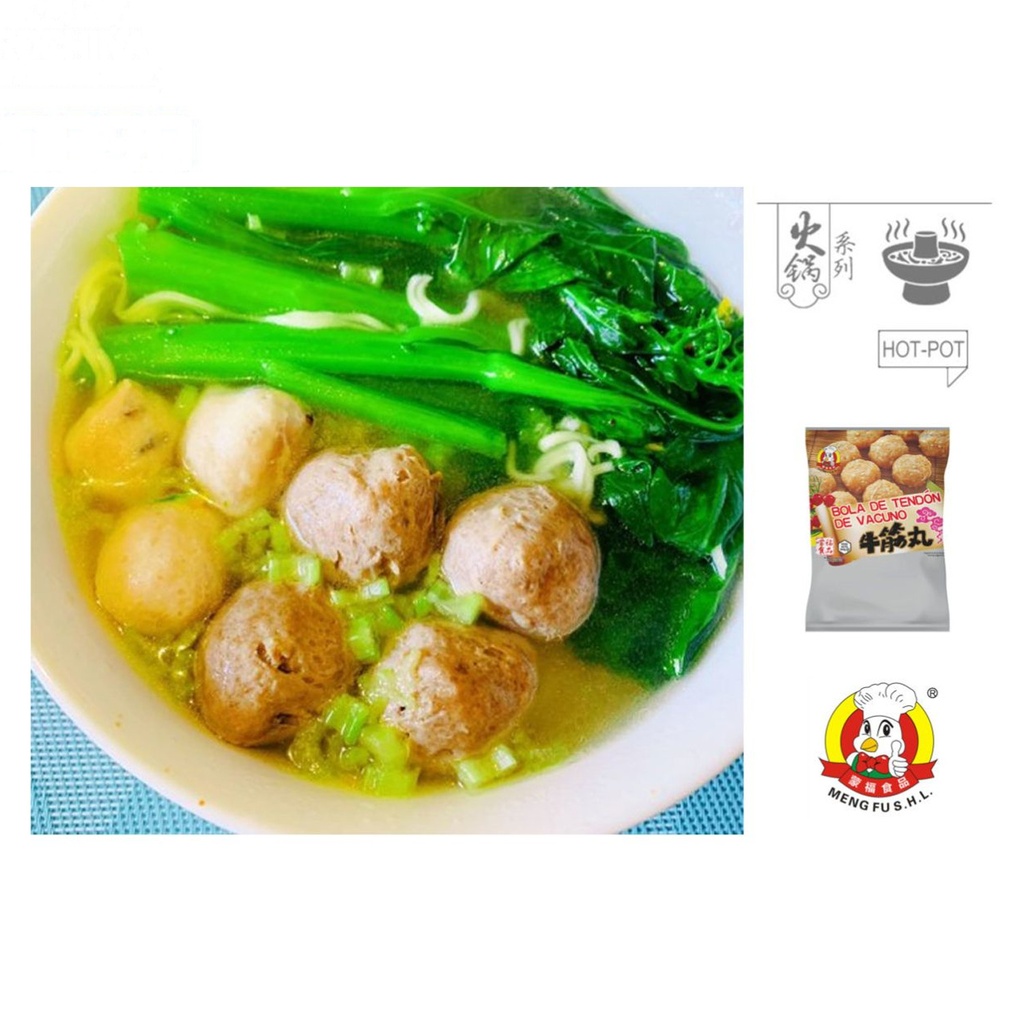 [200450/2A0090] ALBONDIGA TENDON VACUNO CONGELADA *MENGFU* 蒙福冻牛筋丸 360g/16