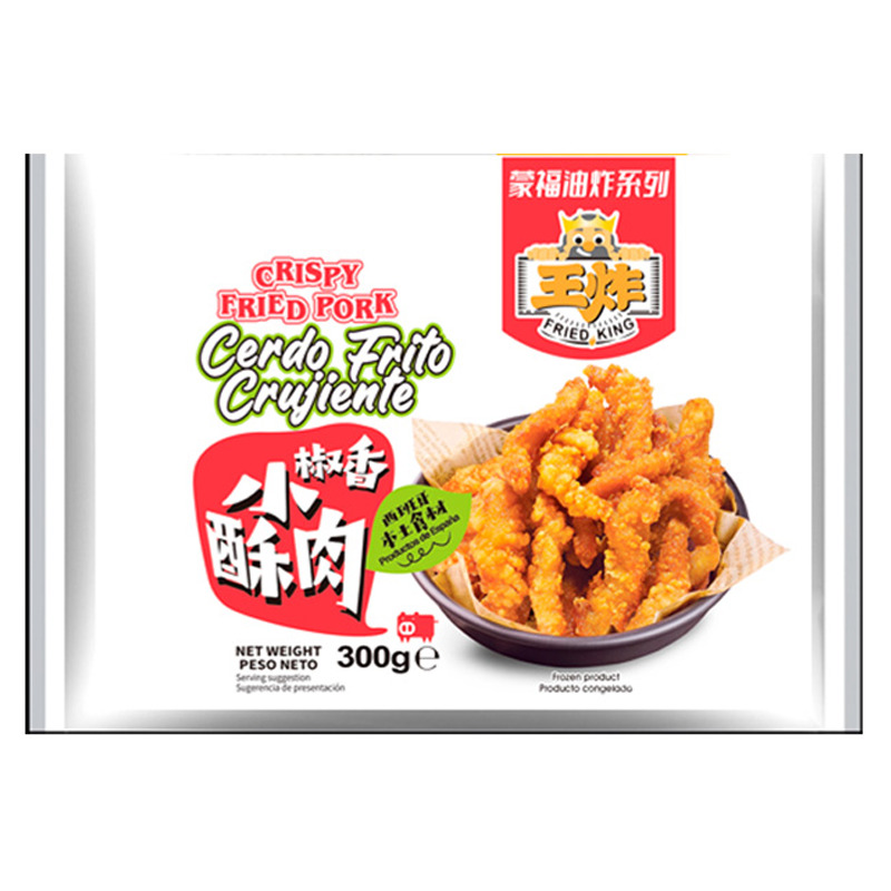 TIRA CERDO CRUJIENTE CONGELADO *MENGFU* 蒙福冻小酥肉 300g/12