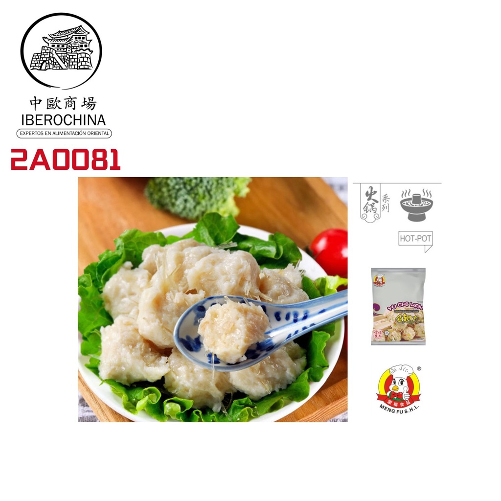 ALBONDIGAS DE PESCADO Y CALAMAR *MENGFU* 蒙福鱼翅丸 360g/14