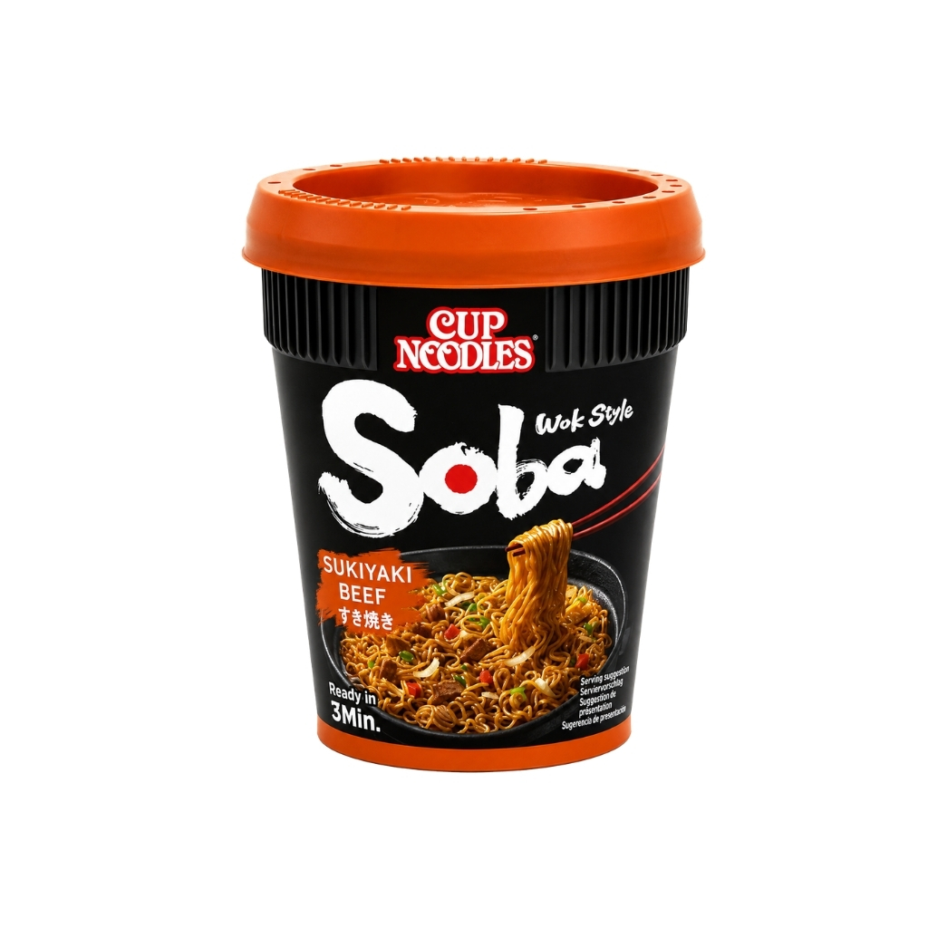 [501087/5T0031] SOBA CUP SUKIYAKI TERNERA *NISSIN* 日清寿喜牛杯面 89g/8
