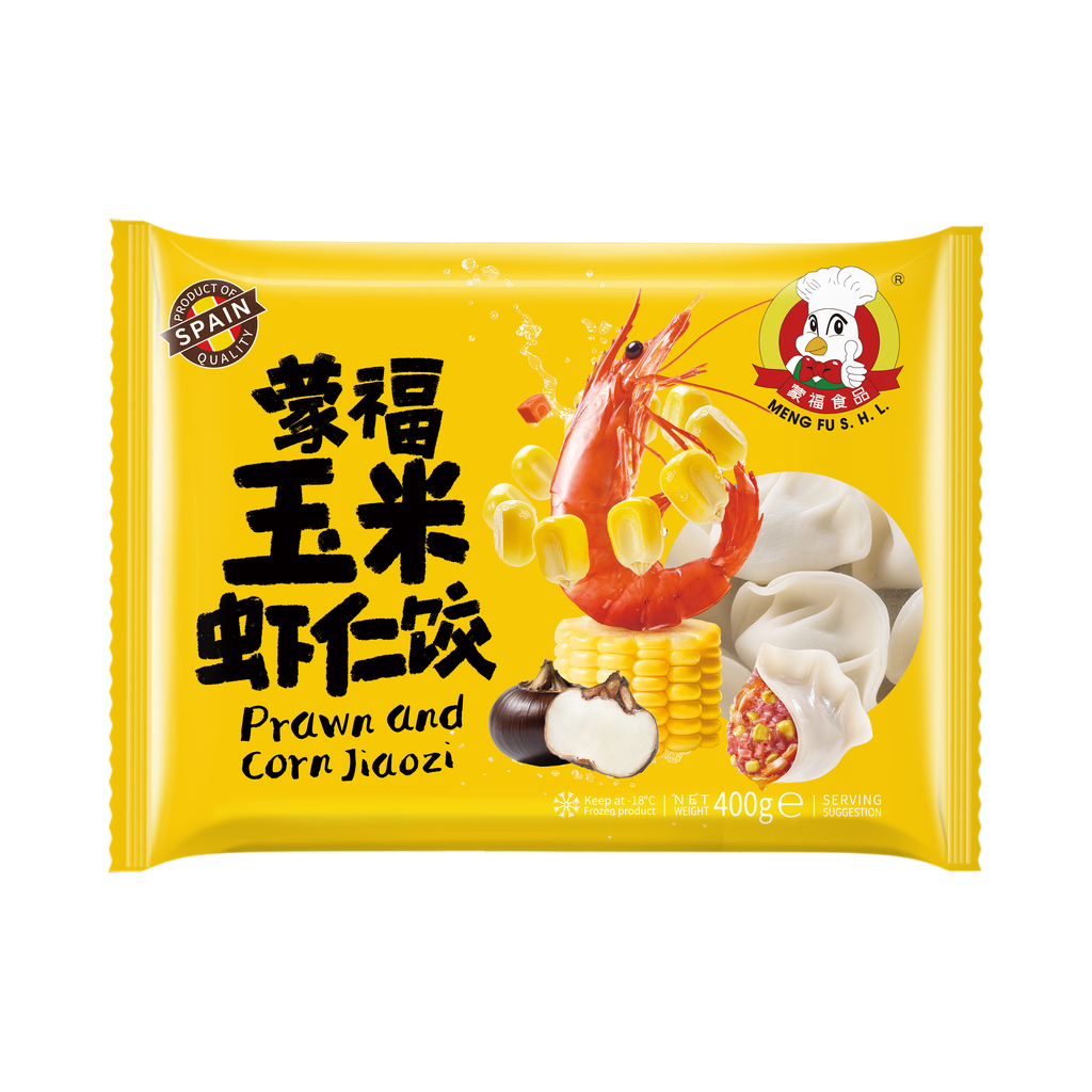 [200092] RAVIOLI LANGOSTINO MAIZ CONGELADO *MENGFU* 蒙福冻玉米虾仁饺 400g/12