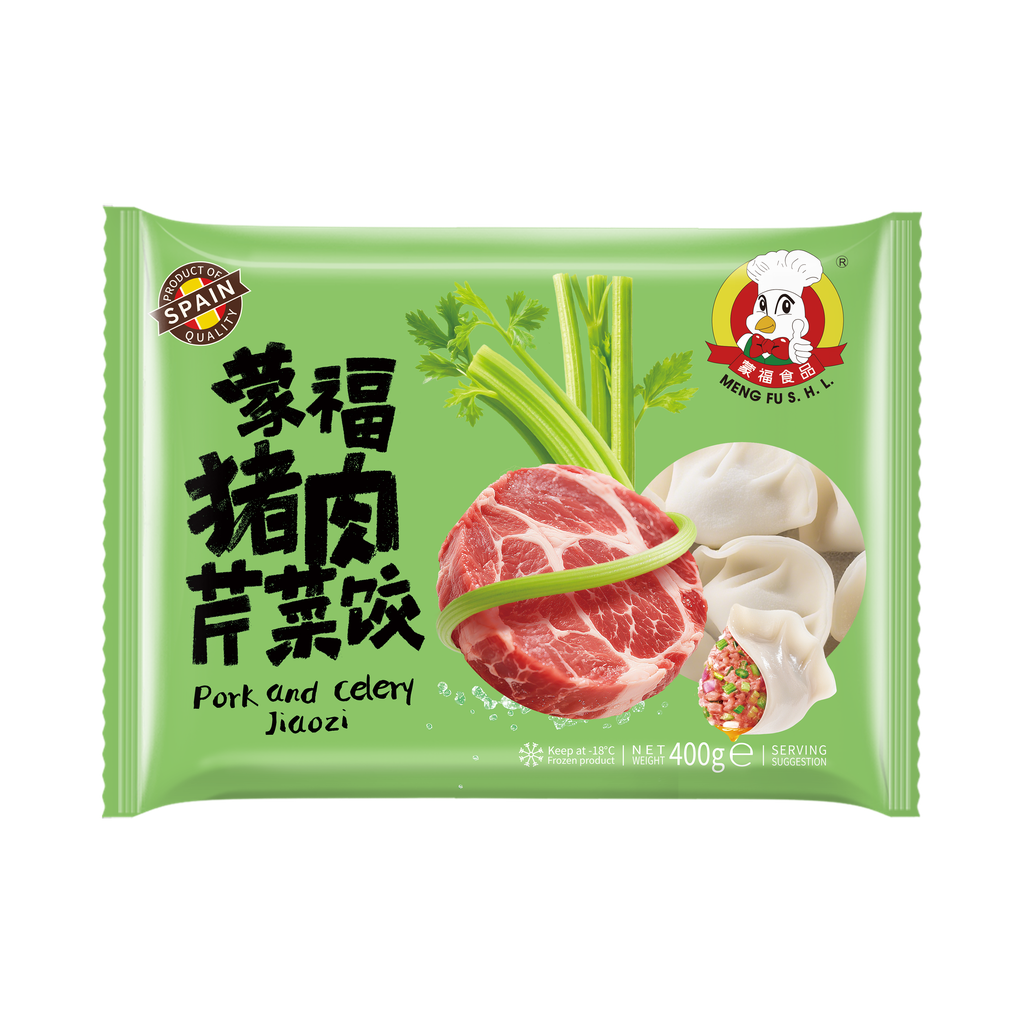 [200095] RAVIOLI CERDO APIO CONGELADO *MENGFU* 蒙福冻猪肉芹菜饺 400g/12