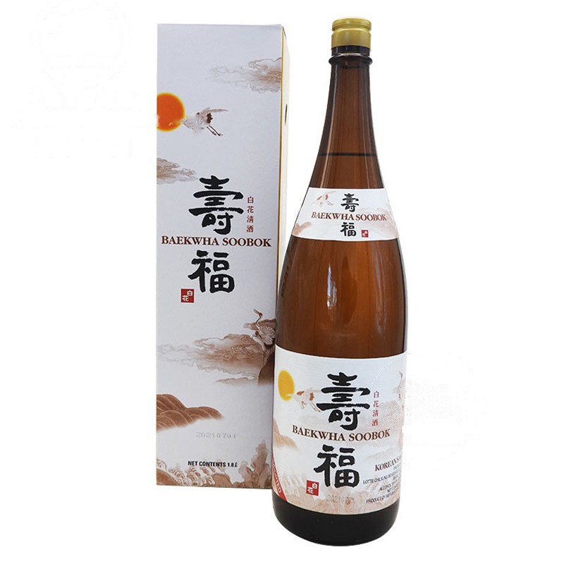 [502469/5S0285] SAKE COREANO (13%) *BAEKWHA* 白花大瓶清酒 1.8l/8