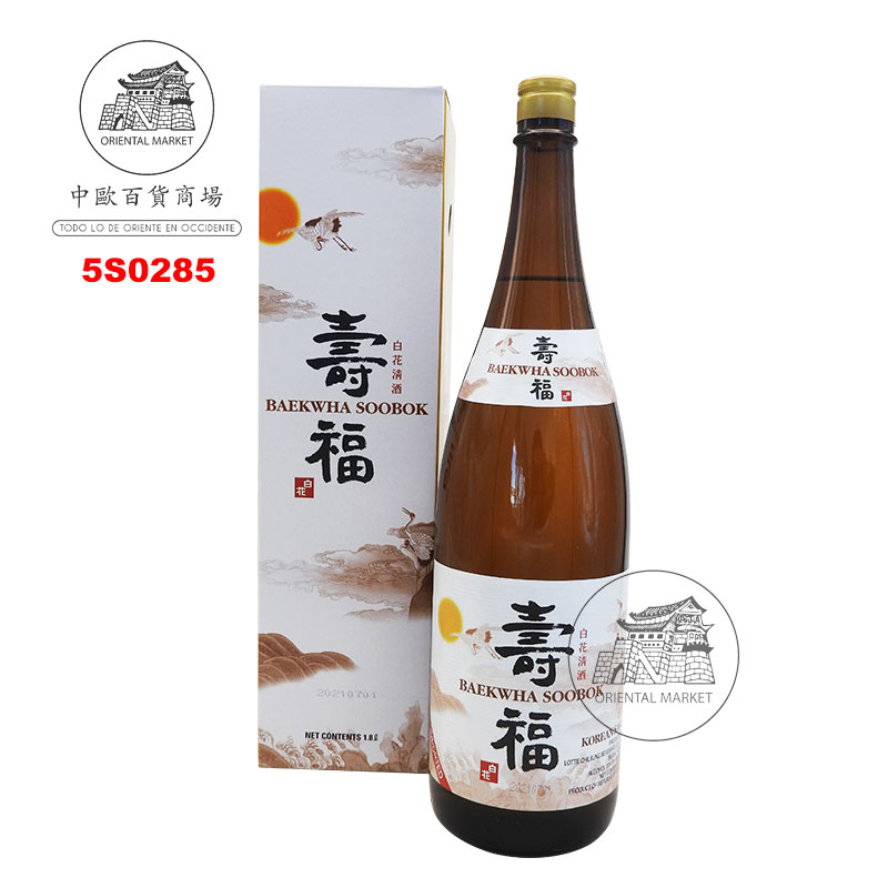 SAKE JAPONES (13%) *BAEKWHA* 白花大瓶清酒 1.8l/8