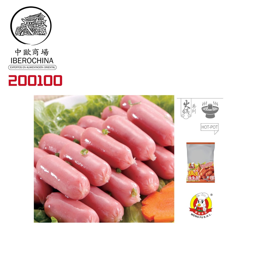 MINI SALCHICHA POLLO CONGELADA *MENGFU* 蒙福冻亲亲肠 2,5kg/4