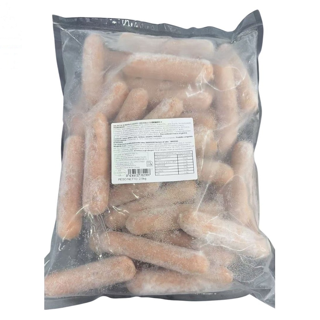SALCHICHA TAIWAN ORIGINAL CONGELADA *MENGFU* 蒙福冻台湾原味烤肠 2,5kg/4