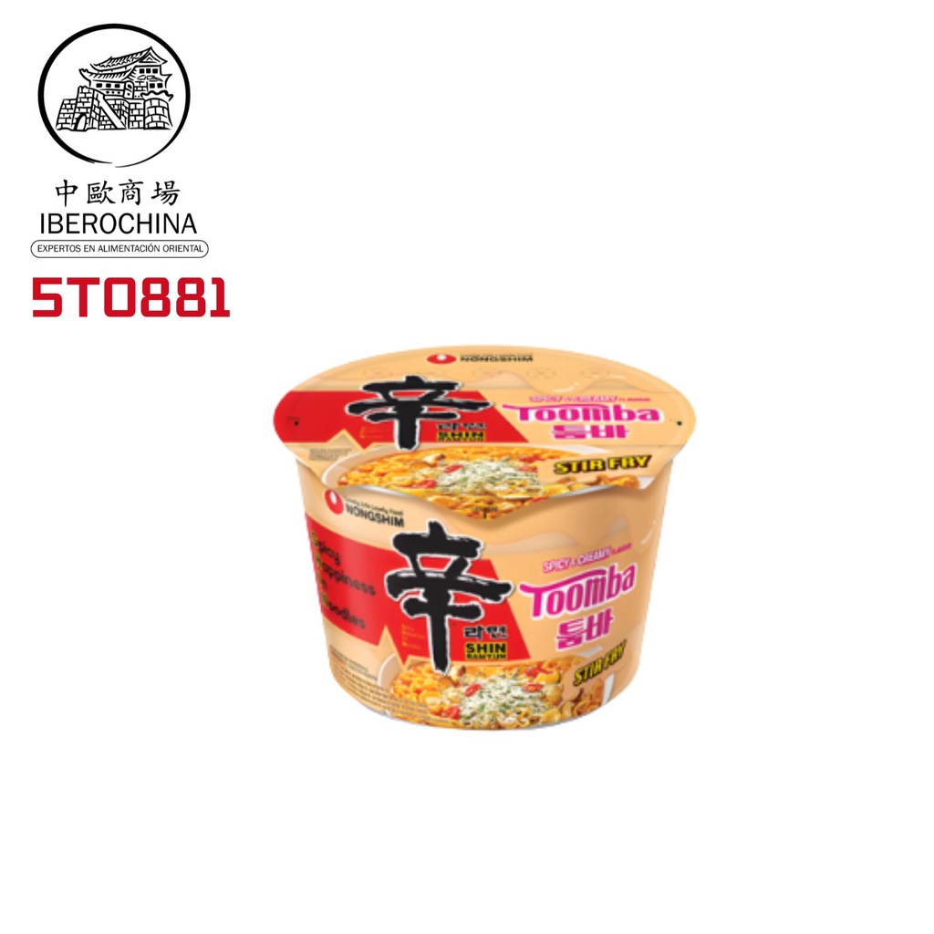 FIDEOS BOWL SHIN TOOMBA CREMOSA *NONGSHIM* 农心奶香拓霸碗面 113G/12