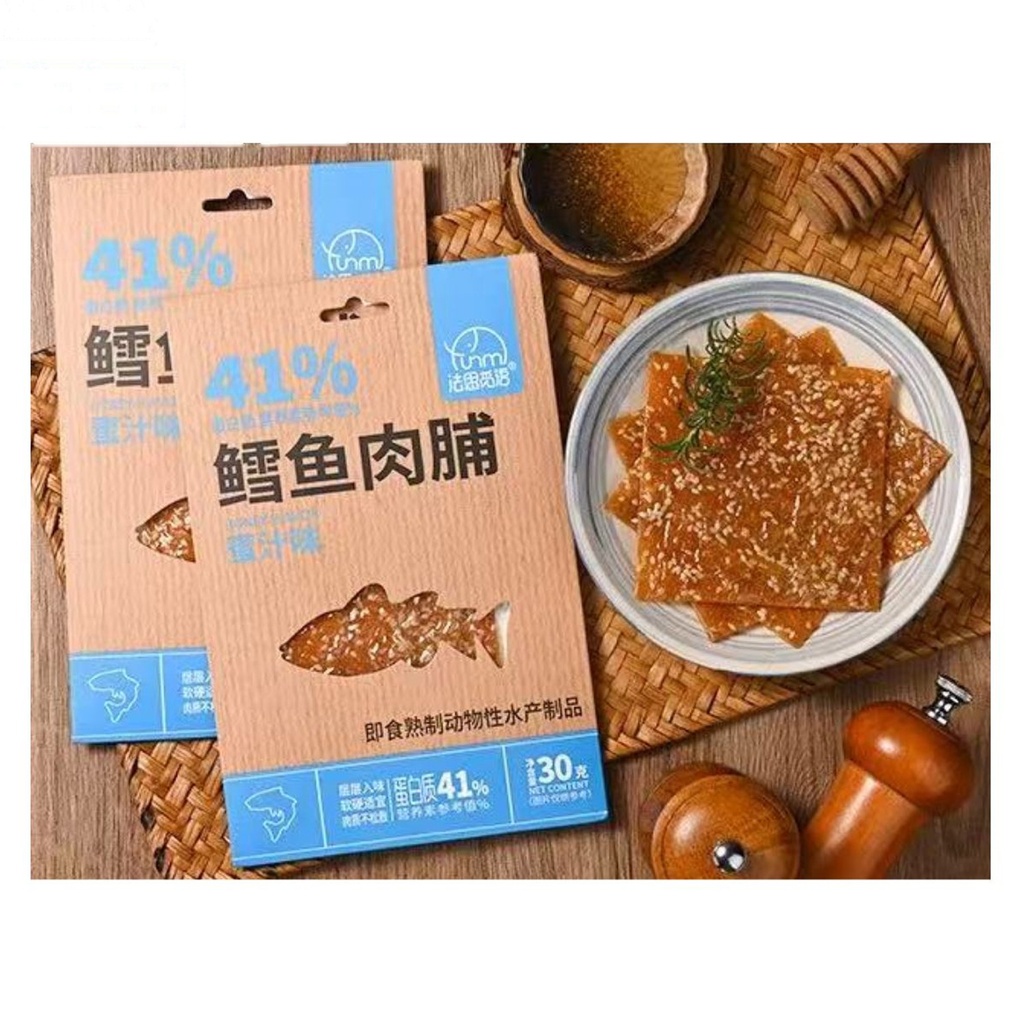 [500050] PESCADO DESHIDRATADO DULCE 法思觅语鳕鱼肉脯（蜜汁味) 40G/10