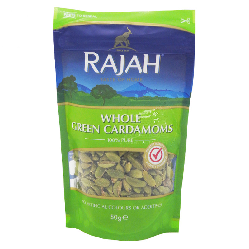 CARDAMOMO VERDE ENTERO *RAJAH* 印度绿豆蔻 100g/10