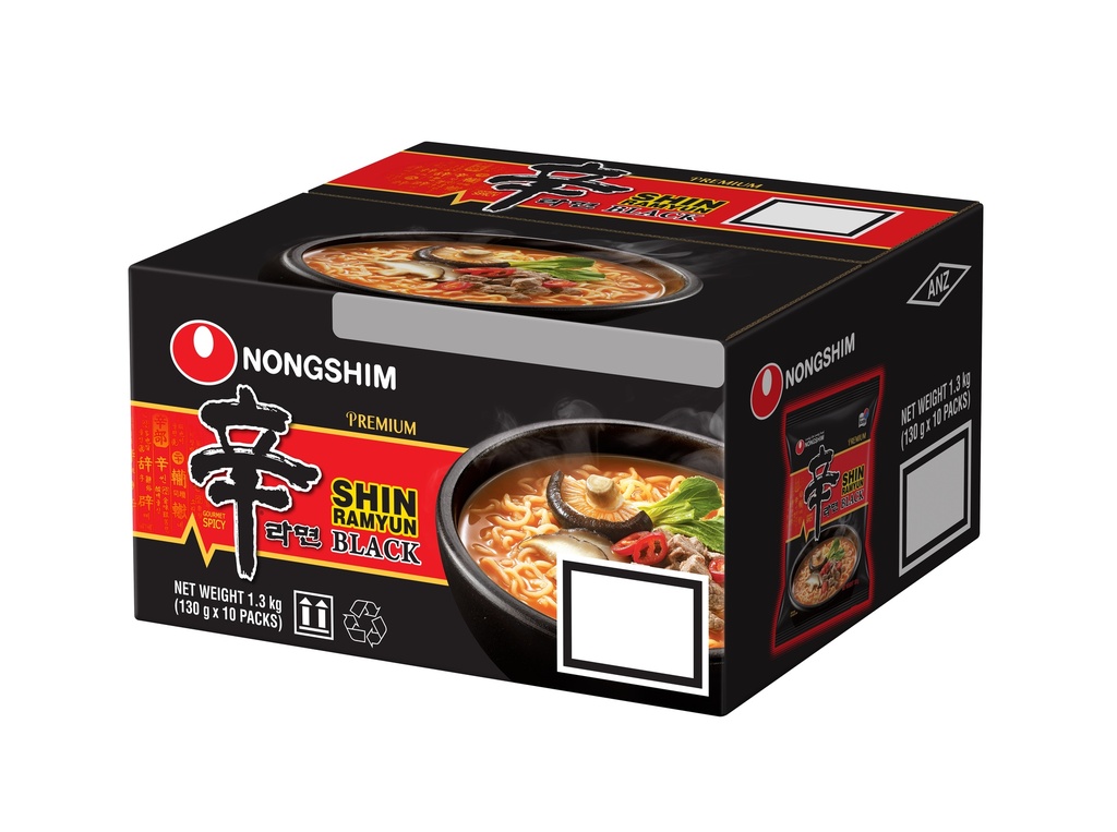 [500055] RAMEN SHIN BLACK *NONGSHIM* 农心浓汤辛拉面 130g/10u/1