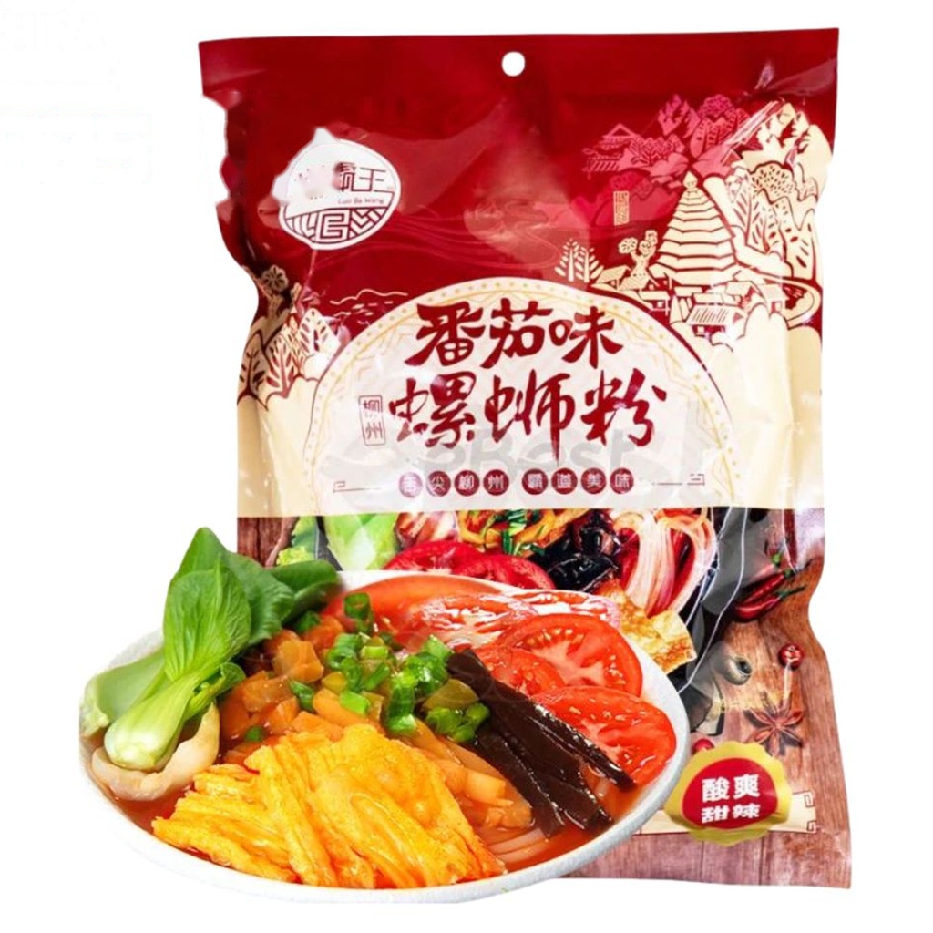 [500075] FIDEO DE ARROZ SABOR TOMATE *LUOBAWANG* 螺霸王 柳州螺蛳粉番茄味 306g/25