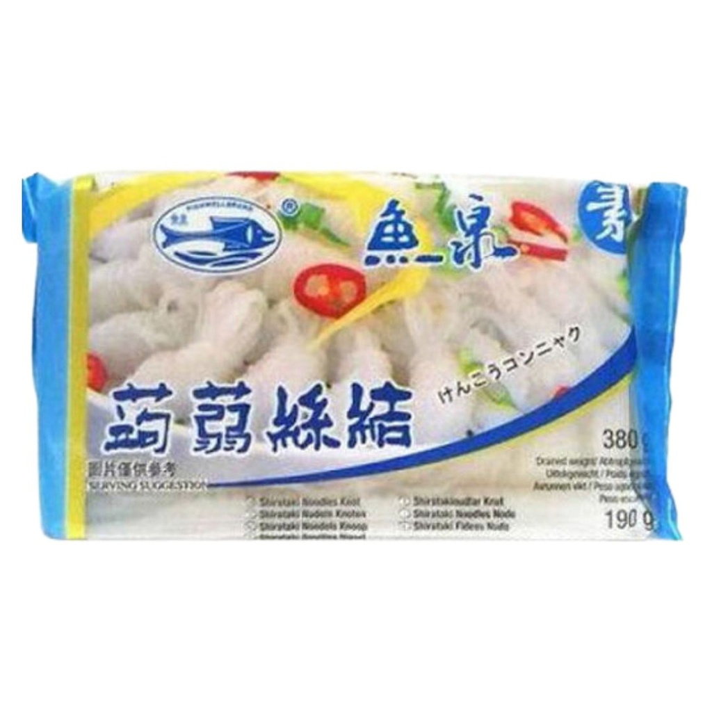 [500078] FIDEO KONNYAKU EN NUDO *YUQUAN* 鱼泉魔芋丝结 380g/20