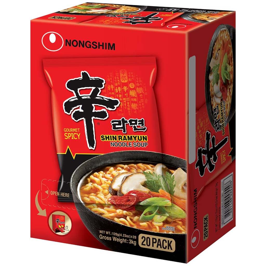 FIDEOS DE SHIN RAMYUN -COSTCO- *NONGSHIM* 120g/20u/1