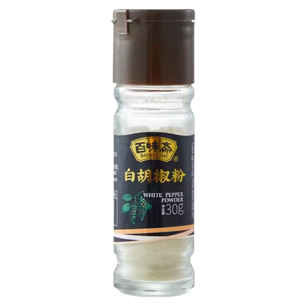 POLVO DE PIMIENTO BLANCO *BAIWEIZHAI* 百味斋白胡椒粉 30g/24