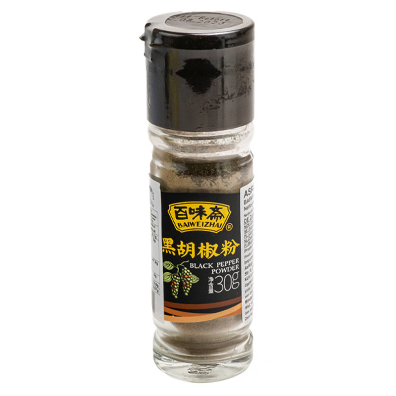 POLVO DE PIMIENTO NEGRO *BAIWEIZHAI* 百味斋黑胡椒粉 30g/24