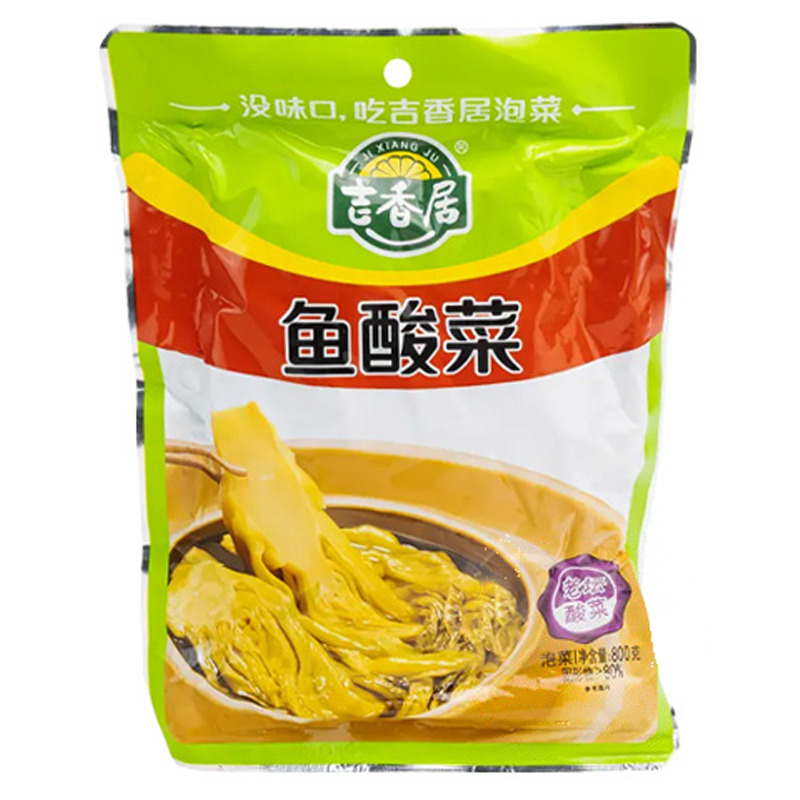 MOSTAZA ENCURTIDO *JXJ* 吉香居鱼酸菜 800g/12