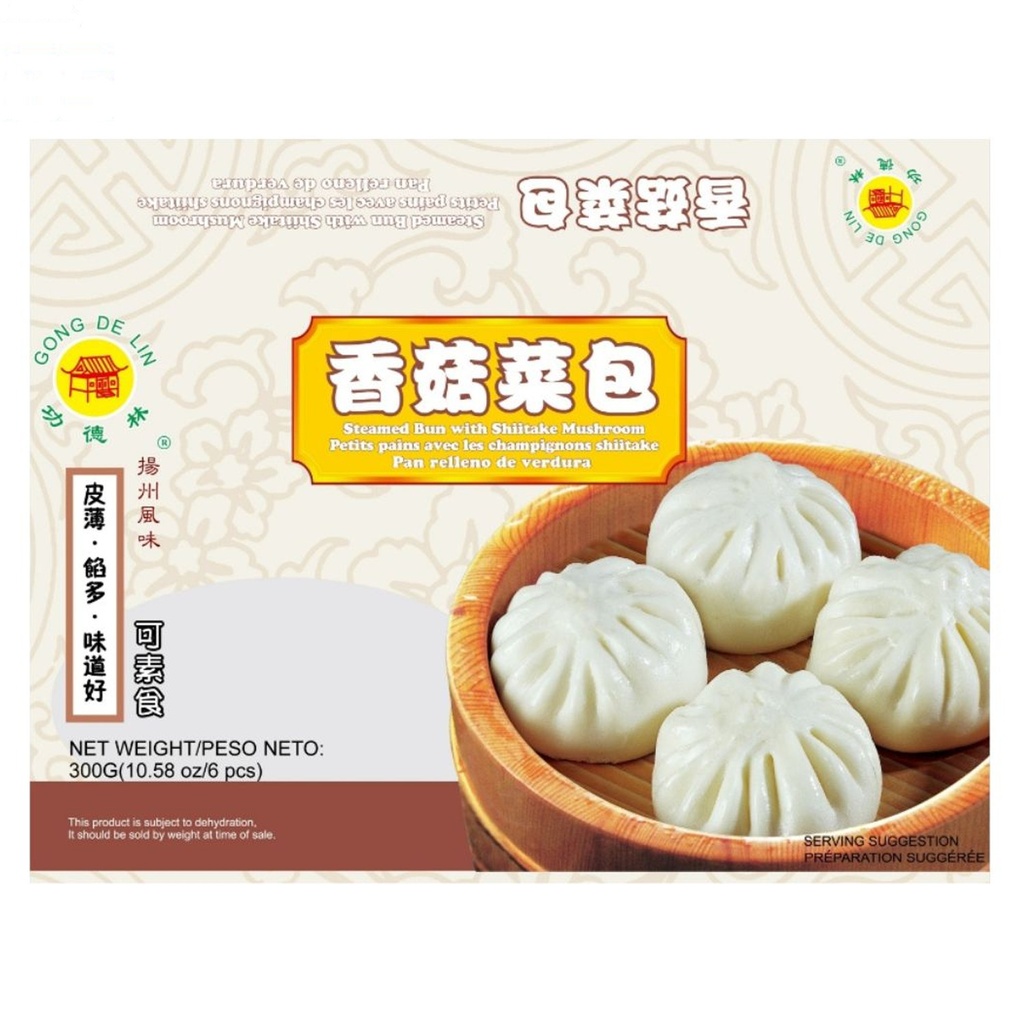 PAN RELLENO SETA *GODLY* 扬州冻香菇菜包 600g/24