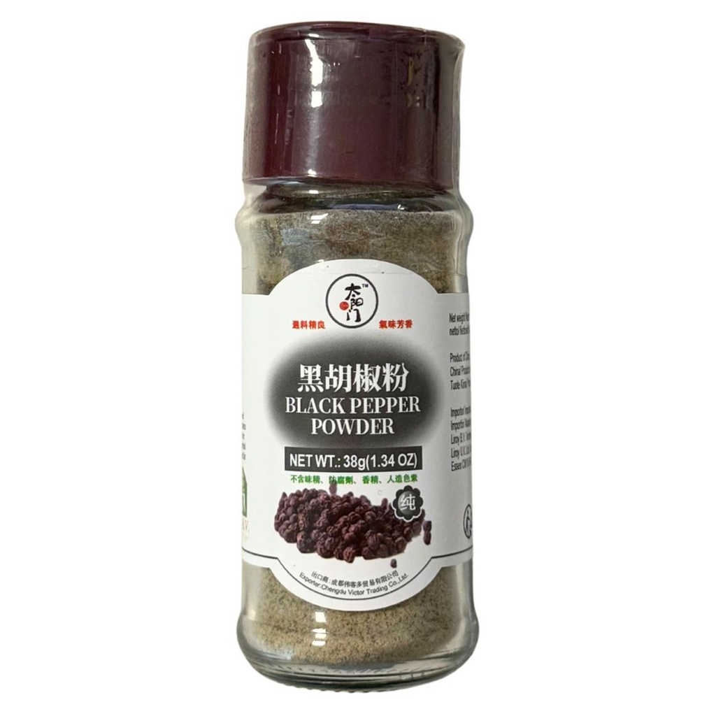 POLVO DE PIMIENTO NEGRO *TYM* 太阳门 黑胡椒粉 38g/24