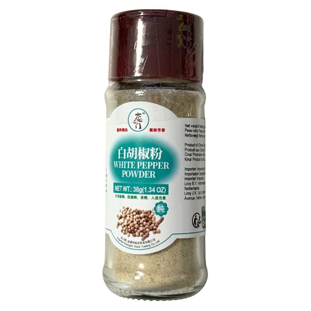 [500109] POLVO DE PIMIENTO BLANCO *TYM* 太阳门 白胡椒粉 38g/24