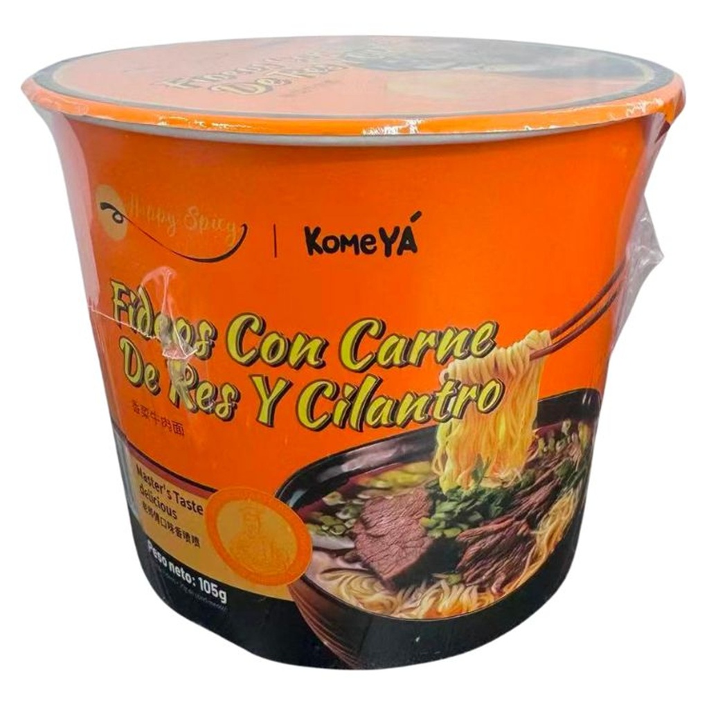[500132] FIDEO CILANTRO *KOMEYA* 香菜牛肉面桶面 105g/12