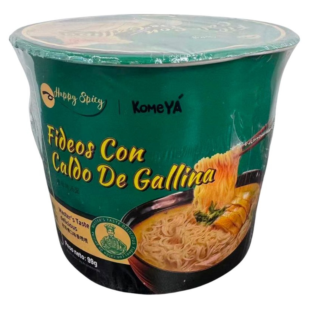 FIDEOS SABOR POLLO *KOMEYA* 老母鸡汤面桶面 99g/12