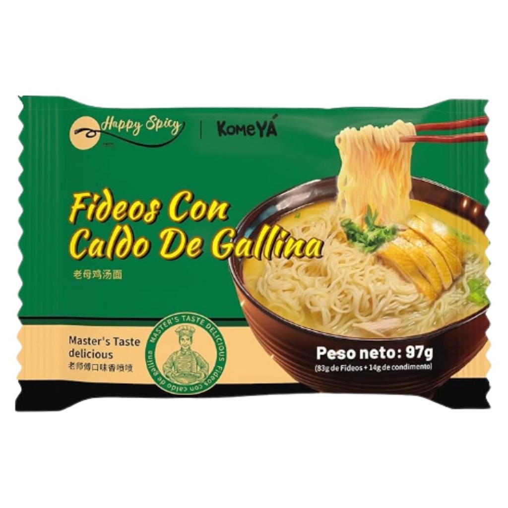[500133] FIDEO POLLO *KOMEYA* 老母鸡汤面袋面 97g/24