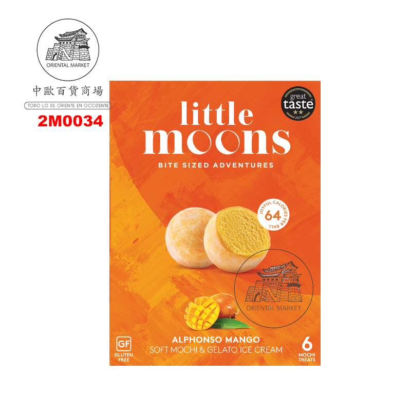MOCHI HELADO SABOR MANGO   麻糬芒果冰淇淋 32g/6u/10