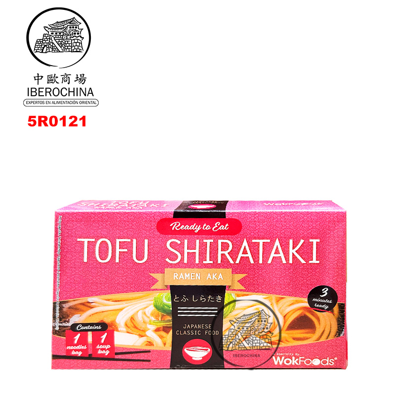 RAMEN AKA TOFU SHIRATAKI *WOK FOODS* 拉面豆腐白玉红味噌 160g/12