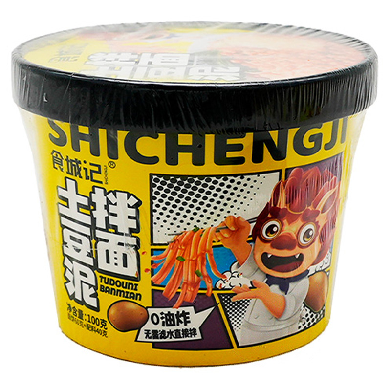 [500224] FIDEO DE PURÉ DE PATATA *SCJ* 食城记土豆泥拌面 100g/12