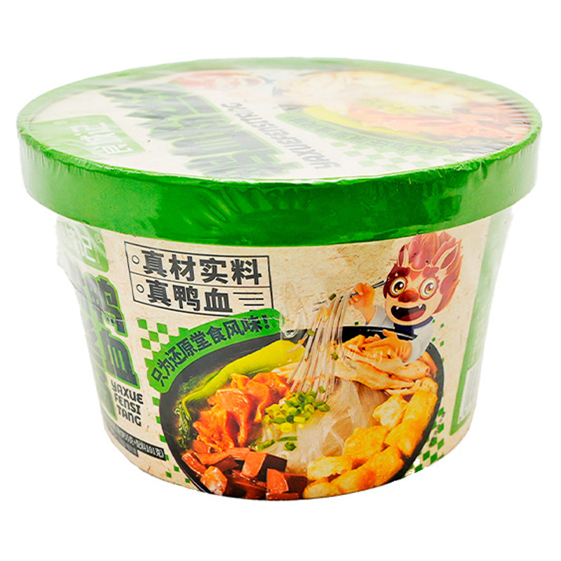 SOPA CON SABOR DE PATO Y FIDEO *SCJ* 食城记鸭血粉丝汤 156g/12