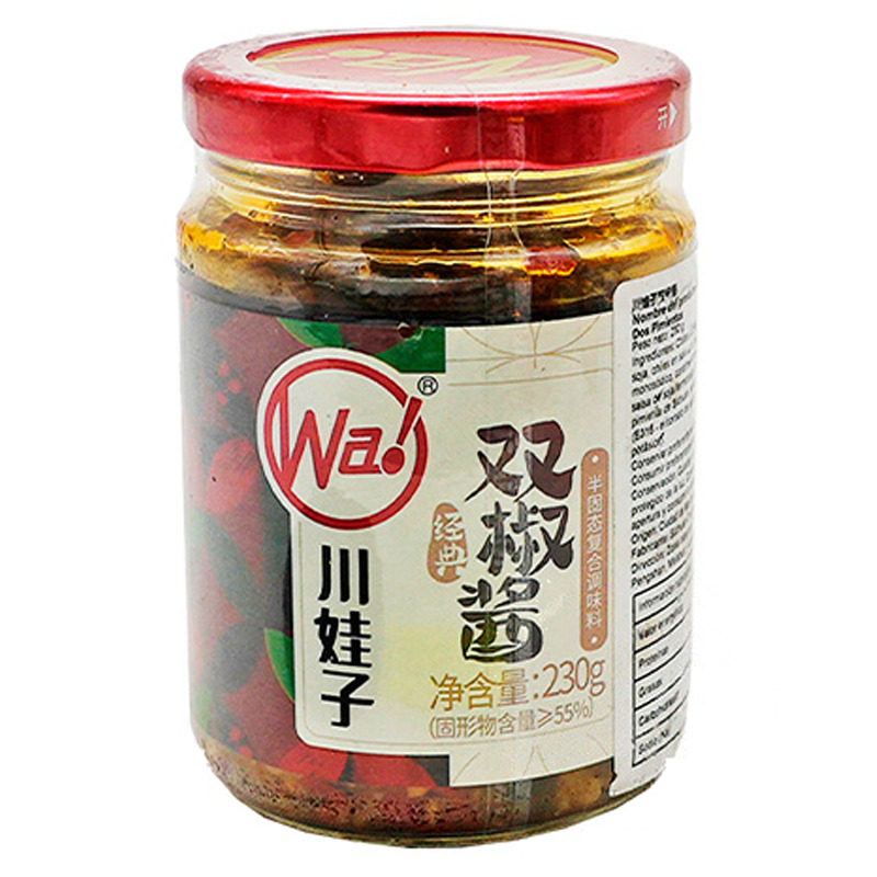 SALSA DE PIMIENTO ROJO Y VERDE *CWZ* 川娃子双椒酱 230g/12