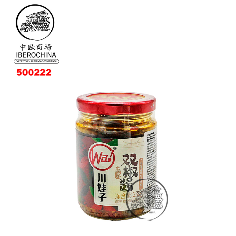 SALSA DE PIMIENTO ROJO Y VERDE *CWZ* 川娃子双椒酱 230g/12