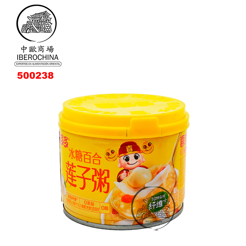 ARROZ DULCE CON LIRIO Y SEMILLAS DE LOTO *XDD* 喜多多冰糖百合莲子粥 280g/12