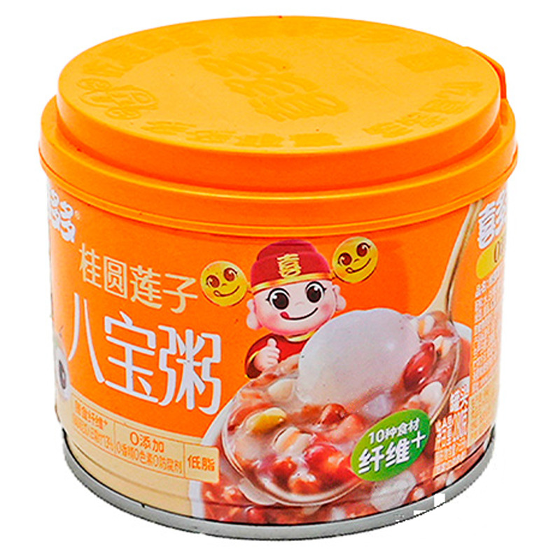 ARROZ DULCE CON LONGAN Y SEMILLAS DE LOTO *XDD* 喜多多桂圆莲子八宝粥 280g/12