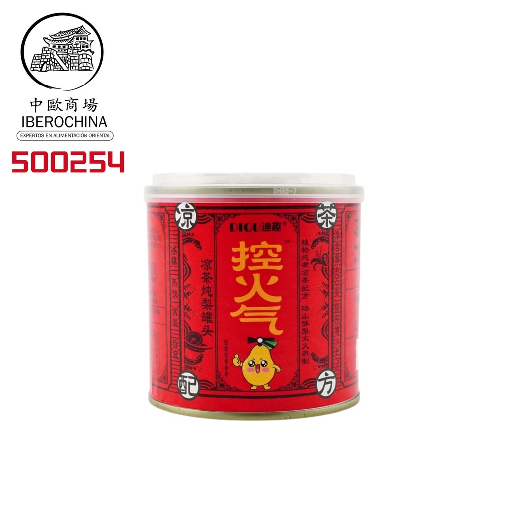 BEBIDA TÉ DE HIERBA CON PERA *DIQU* 迪趣控火气凉茶炖梨 400g/12