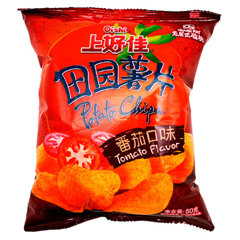 CHIPS CAMPESINA SABOR TOMATE *OISHI * 上好佳田园薯片番茄味 50g/20