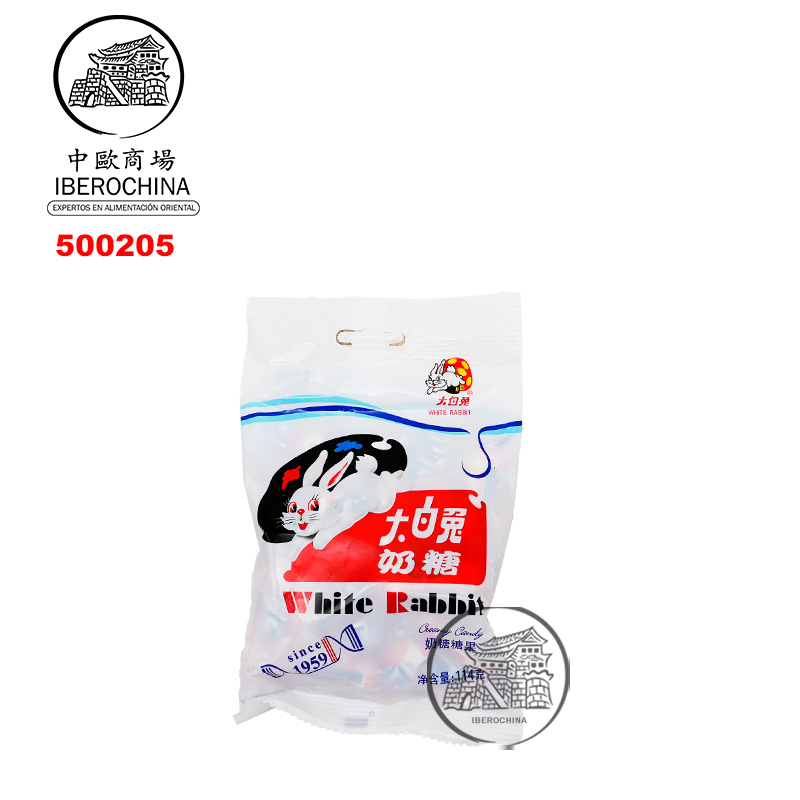 BOLSA CARAMELOS DE LECHE *WHITE RABBIT* 大白兔奶糖 108g/96