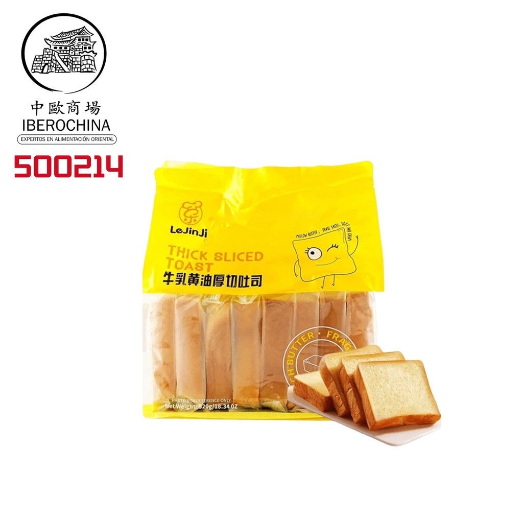 TOSTADA DE MANTEQUILLA *LEJINJI* 乐锦记牛乳黄油厚切吐司 520g/8