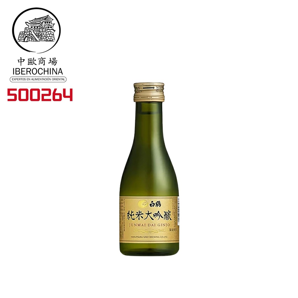 SAKE DAI GINJO PURO (13.5%) *HAKUTSURU* 180ML /12