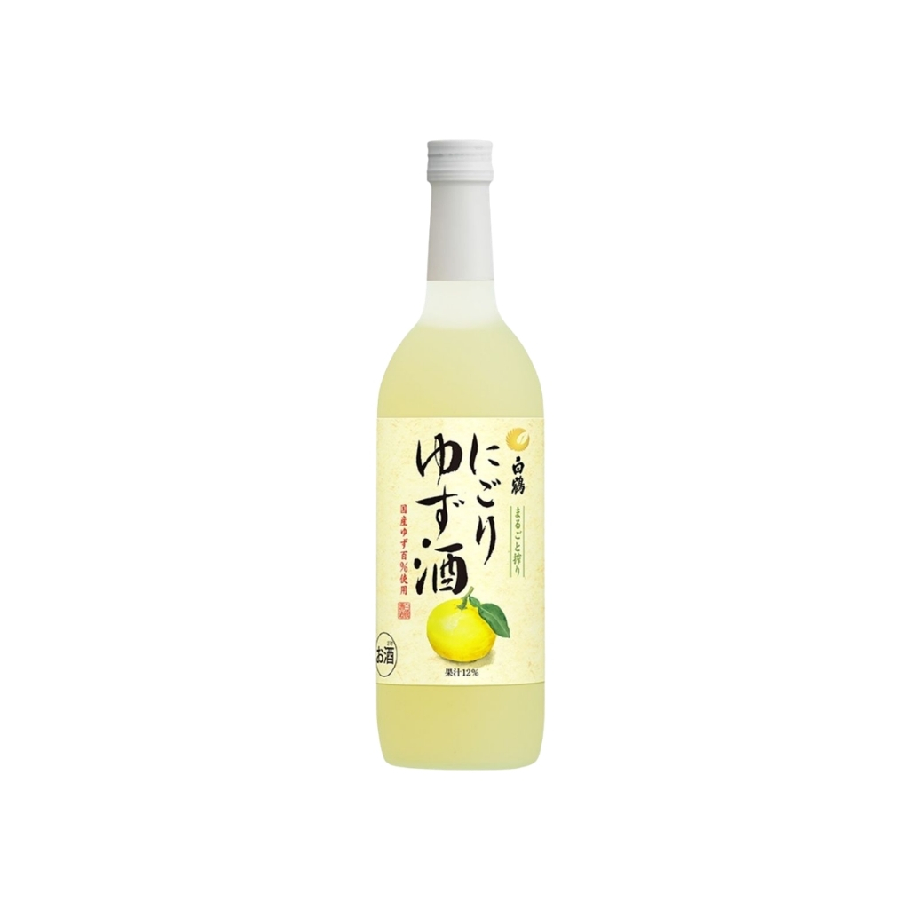 SAKE (9,5%) NIGORI YUZU *HAKUTSURU* 白鹤柚子味浊酒 700ml/6