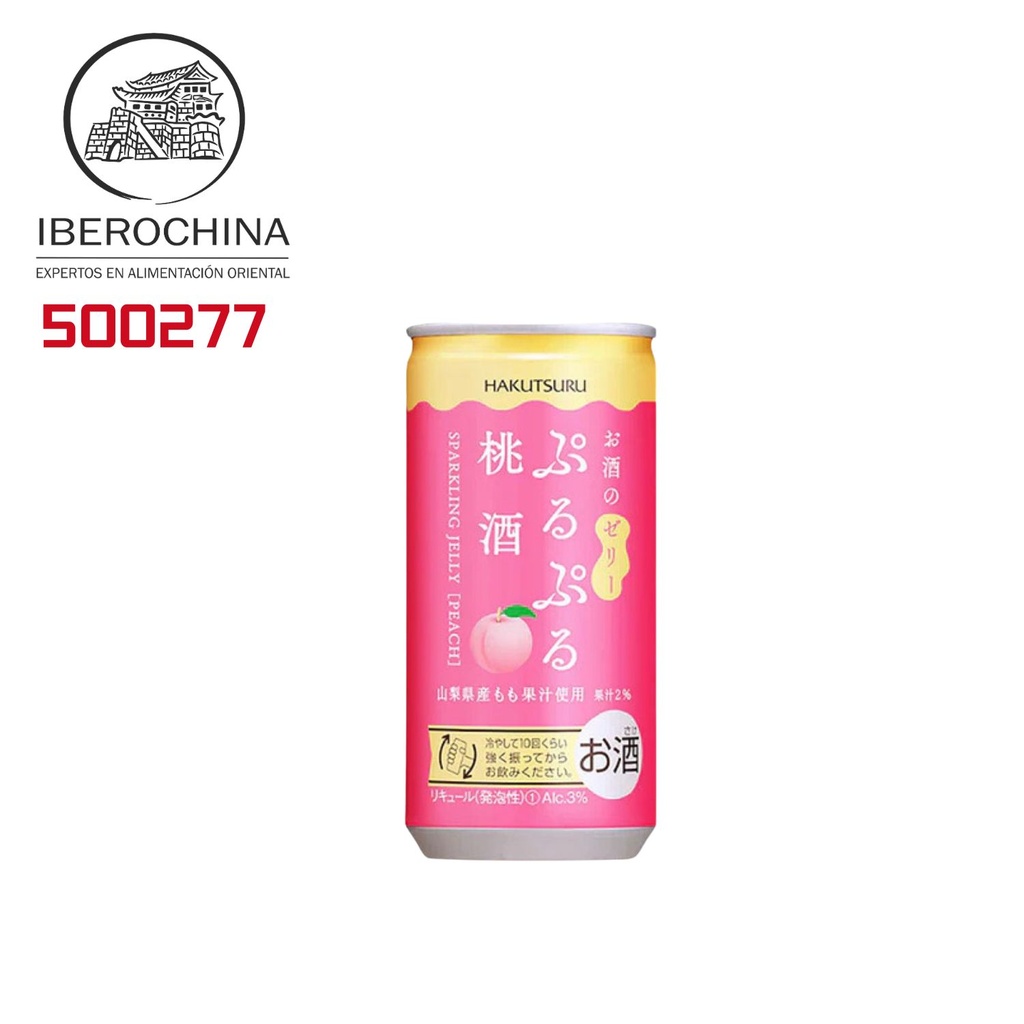 SAKE (3%) ESPUMOSO MELOCOTON *HAKUTSURU* 白鹤桃子味起泡清酒 190ml/30