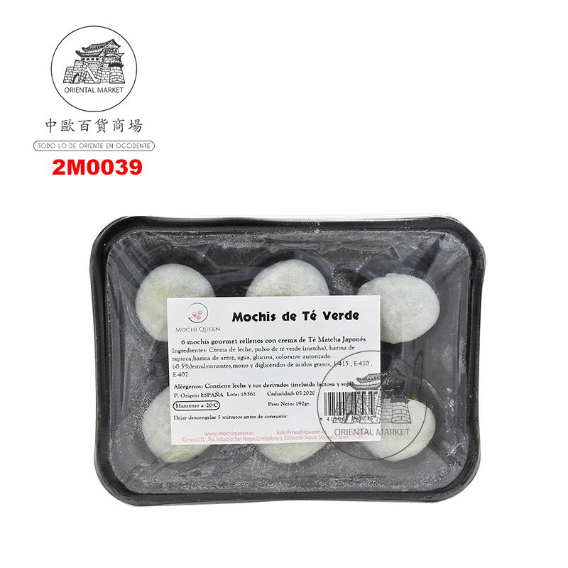 MOCHI TE VERDE CONGELADO *MOCHI QUEEN* 雪后冻绿茶麻糬 210g/6u/10