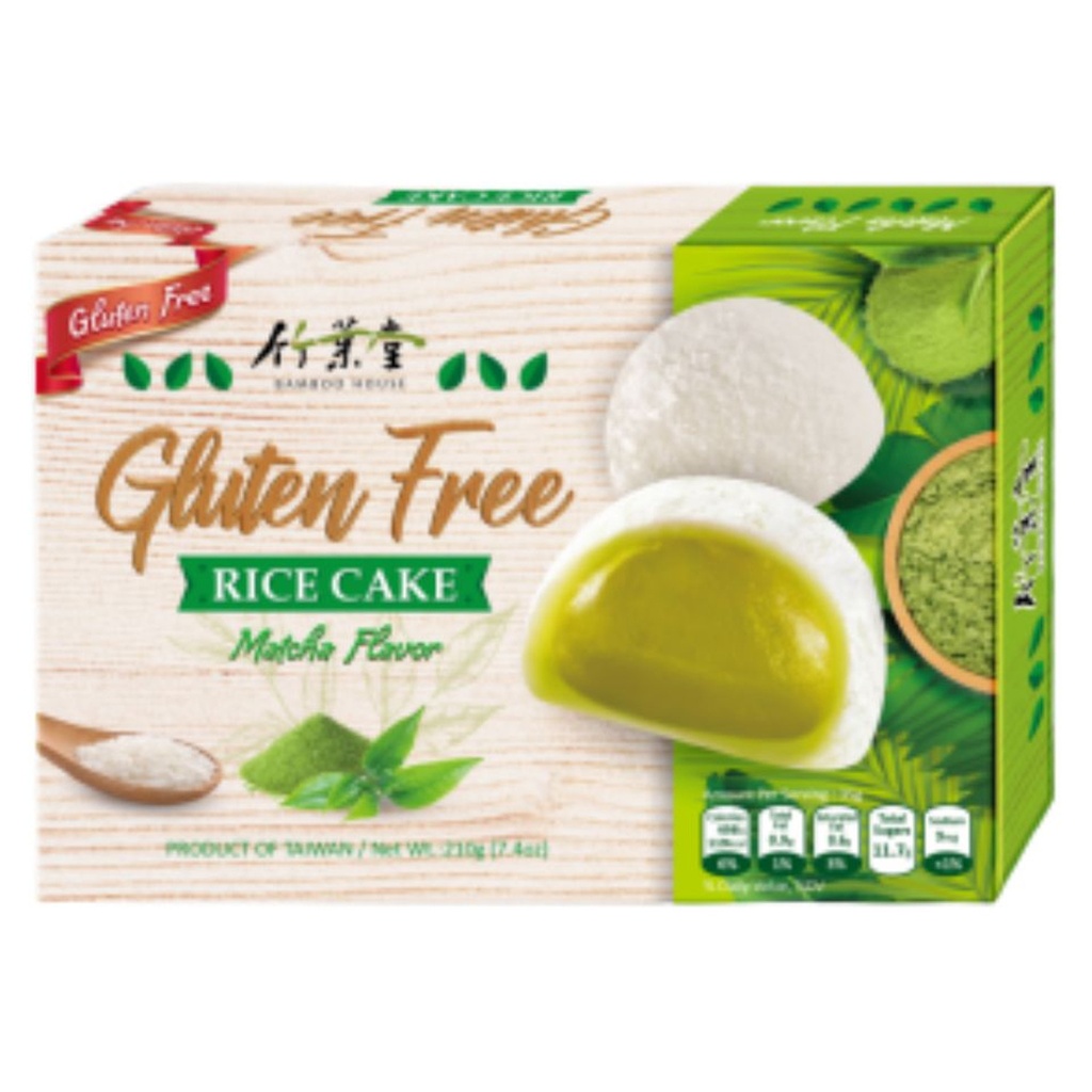 MOCHI TE MATCHA SIN GLUTEN *BAMBOO HOUSE* 竹叶堂无麸质抹茶麻糬 210g/24