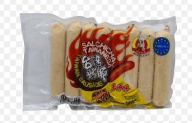 SALCHICHA TAIWAN POLLO MAIZ CONGELADA *MENGFU* 蒙福冻台湾玉米鸡肉烤肠 430g/16